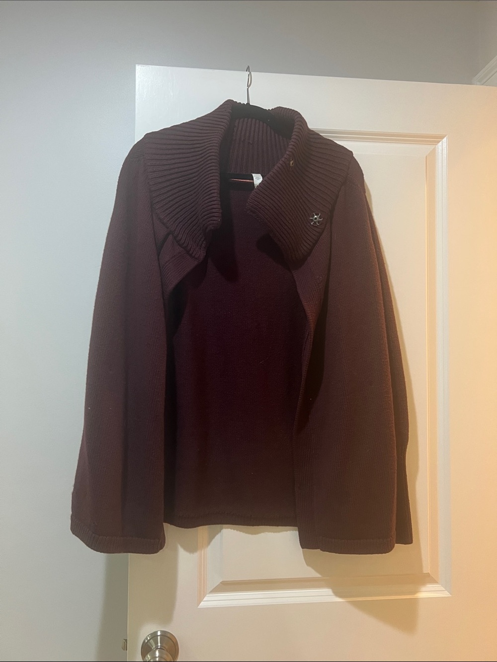 lululemon athletica Deep Burgundy Open-Front Shawl Collar Cardigan